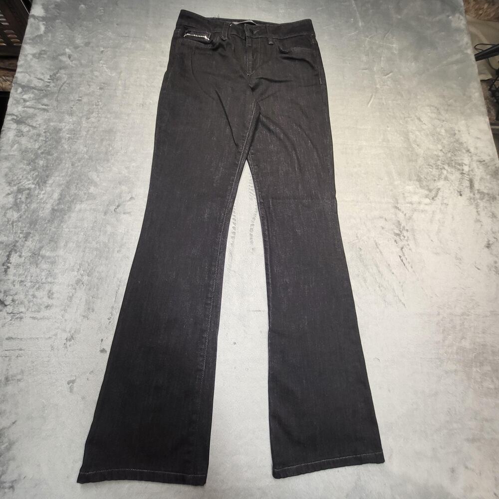 Joe's Jeans Womens 26 Black The‎ Icon High Waist Fit Stretch Denim Dark Wash